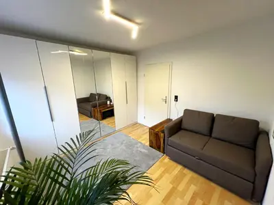 Ein Sitzbereich in der Unterkunft Nobelapartment zum Wohlfühlen
