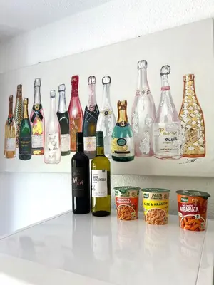 Getränke in der Unterkunft Nobelapartment zum Wohlfühlen