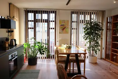 Küche/Küchenzeile in der Unterkunft Ferienwohnung Der Gerber