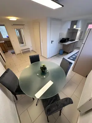 Küche/Küchenzeile in der Unterkunft Schöne Apartments im Zentrum von Bottrop BO01 und BO02