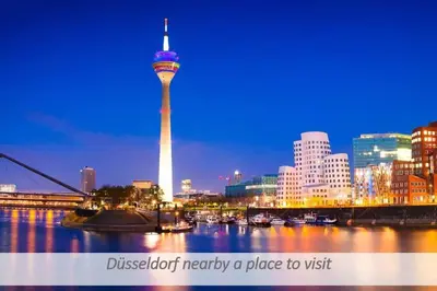 Ein allgemeiner Blick auf Duisburg oder ein Stadtblick von der Ferienwohnung aus