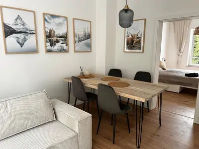Ein Sitzbereich in der Unterkunft Monteurswohnung in Gladbeck - Nähe BP Gelsenkirchen - NEU saniert