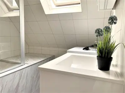 Ein Badezimmer in der Unterkunft Uni-Klinikum- zentrale Lage von Holsterhausen