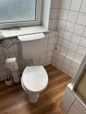 Ein Badezimmer in der Unterkunft Monteurwohnung Haus Elbert 4