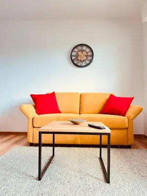 Ein Sitzbereich in der Unterkunft Apartment zum Wohlfühlen in Bochum Gerthe
