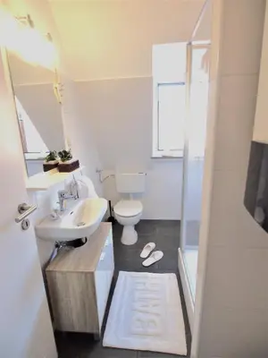 Ein Badezimmer in der Unterkunft Ferienwohnung Lennehimmel