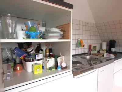 Küche/Küchenzeile in der Unterkunft Ferienwohnung Lennehimmel