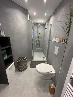 Ein Badezimmer in der Unterkunft TRAUMHAFT schöne Wohnung-nahe Volkspark Marl-MODERN-TOP Austattung-