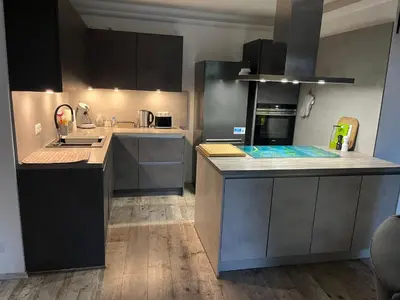 Küche/Küchenzeile in der Unterkunft Geräumige, moderne 110 qm Wohnung Nähe Messe Essen
