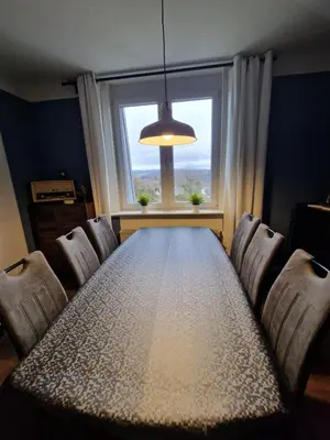 Ein Bett oder Betten in einem Zimmer der Unterkunft FeWo Brückenblick
