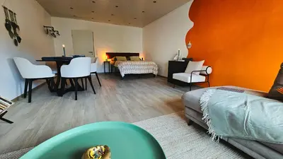 Ein Bett oder Betten in einem Zimmer der Unterkunft Zentral, Gemütlich, Waldnah