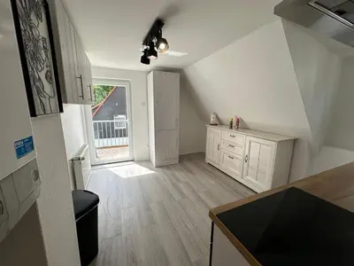 Küche/Küchenzeile in der Unterkunft Zur schönen Aussicht I 80 m2 I Am Wald I Zuhause