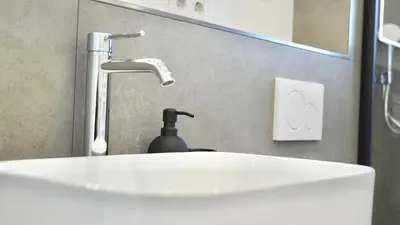Ein Badezimmer in der Unterkunft Zentral & Modern nähe Düsseldorf und Köln