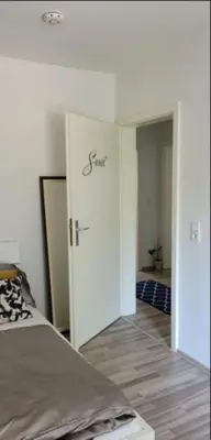 Ein Bett oder Betten in einem Zimmer der Unterkunft Schöne Wohnung in Dortmund