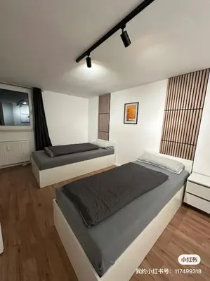 Grundriss der Unterkunft 4Betten mit KücheWaschmaschine