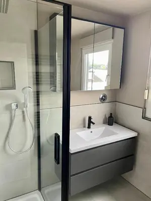 Ein Badezimmer in der Unterkunft B&N Apartment inkl kostenlosen Stellplatz