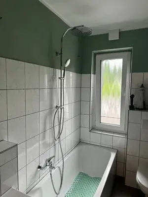 Ein Badezimmer in der Unterkunft Kleine FeWo auf m Hasten