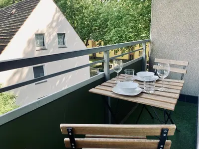 Ein Balkon oder eine Terrasse in der Unterkunft Moderne Apartments I zentral I großer Parkplatz