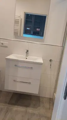 Ein Badezimmer in der Unterkunft Haus Blankenagel