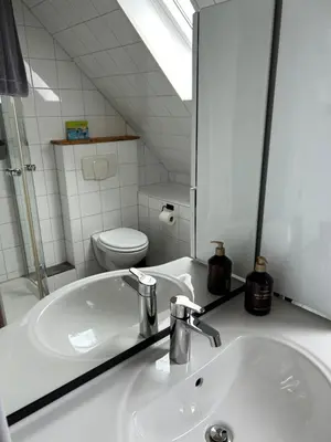Ein Badezimmer in der Unterkunft Gemütliches privates Apartment