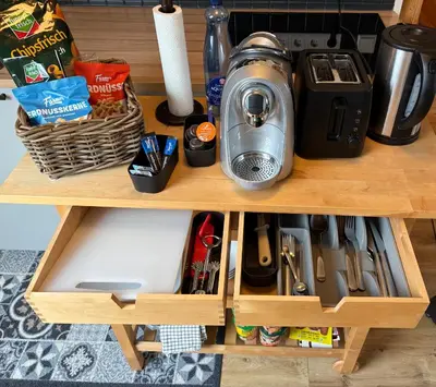 Kaffee-/Teezubehör in der Unterkunft Gemütliches privates Apartment