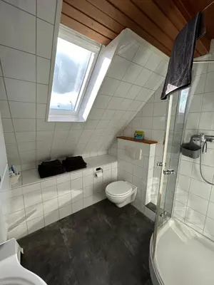 Ein Badezimmer in der Unterkunft Gemütliches privates Apartment