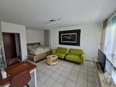 Ein Sitzbereich in der Unterkunft Apartment1