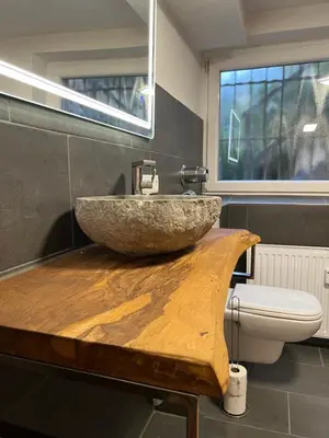 Ein Badezimmer in der Unterkunft Charmante Souterrain Wohnung