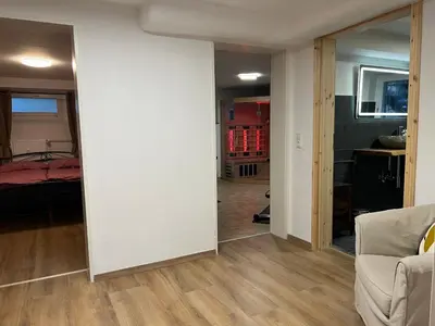Küche/Küchenzeile in der Unterkunft Charmante Souterrain Wohnung