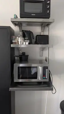 Küche/Küchenzeile in der Unterkunft Modernes Studio-Apartment mitten im Ruhrgebiet