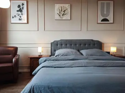 Ein Bett oder Betten in einem Zimmer der Unterkunft Charmantes Apartment in Hagen