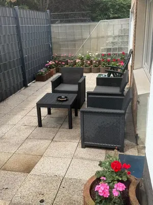 Ein Garten an der Unterkunft M&L Wohnen 3