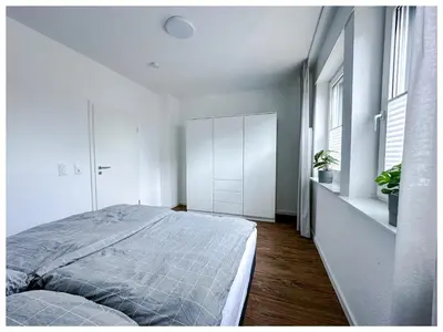 Ein Bett oder Betten in einem Zimmer der Unterkunft Haltern Seeliebe
