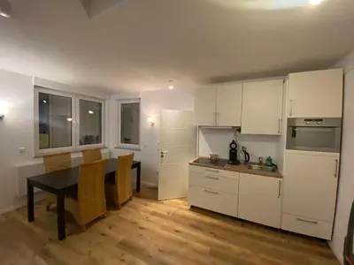 Küche/Küchenzeile in der Unterkunft Minos Bungalow