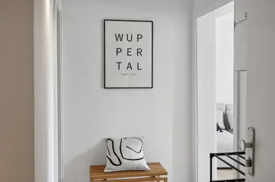 Grundriss der Unterkunft Stylisches Apartment, Parkplatz, Nähe DUS & Dortmund & Köln & Essen