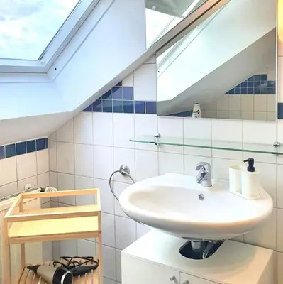 Ein Badezimmer in der Unterkunft Ferien und Business Appartement mit Loggia