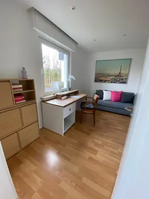 Ein Sitzbereich in der Unterkunft Stilvolles Domizil im Zentrum von Unna