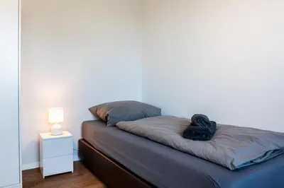 Ein Bett oder Betten in einem Zimmer der Unterkunft Modern Apartments in Selm on Top Location