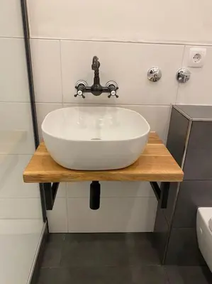 Ein Badezimmer in der Unterkunft GrüneOase Balkon smartTV WiFi WaMa