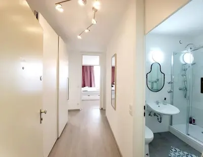 Ein Badezimmer in der Unterkunft 2 Zimmer Wohnung in Zentrale Lage