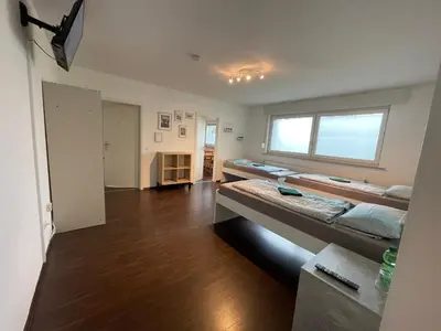 Ein Bett oder Betten in einem Zimmer der Unterkunft Moderne Monteurswohnung Bochum nahe der Autobahn