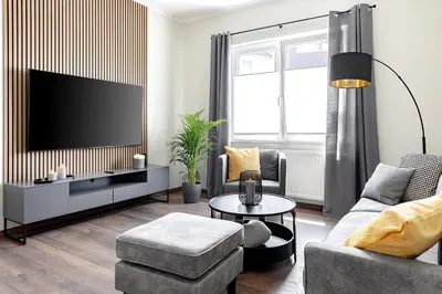 TV/Unterhaltungsangebot in der Unterkunft Premium Apartment - Küche - Komfort - Zentral