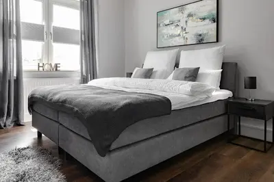 Ein Bett oder Betten in einem Zimmer der Unterkunft Premium Apartment - Küche - Komfort - Zentral
