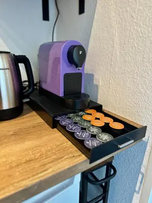 Küche/Küchenzeile in der Unterkunft Orange Zebra Suite 4P mit Tiefgarage