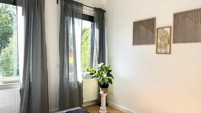 Grundriss der Unterkunft Apartment Savanna im historischen Stadtkern Linn in Krefeld, nähe Düsseldorf Messe, Airport, Parkmöglichkeiten direkt vor dem Haus