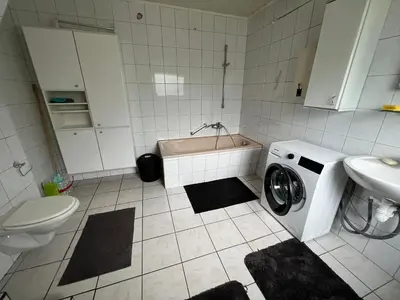 Ein Badezimmer in der Unterkunft ES-Unterkunft