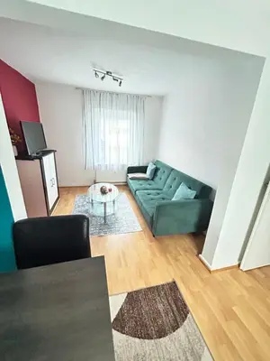 Ein Sitzbereich in der Unterkunft Apartment Central Hemer Nähe Lungen Klinik