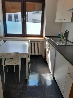 Küche/Küchenzeile in der Unterkunft Duisburg Studio by TM