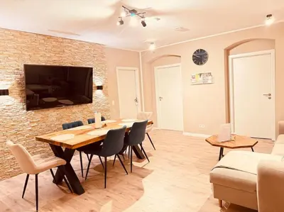 TV/Unterhaltungsangebot in der Unterkunft 3 Raum City-Apartment - 5min zum HBF Grupello-1