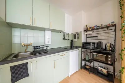 Küche/Küchenzeile in der Unterkunft Boho Bliss 2R Apartment Zentral